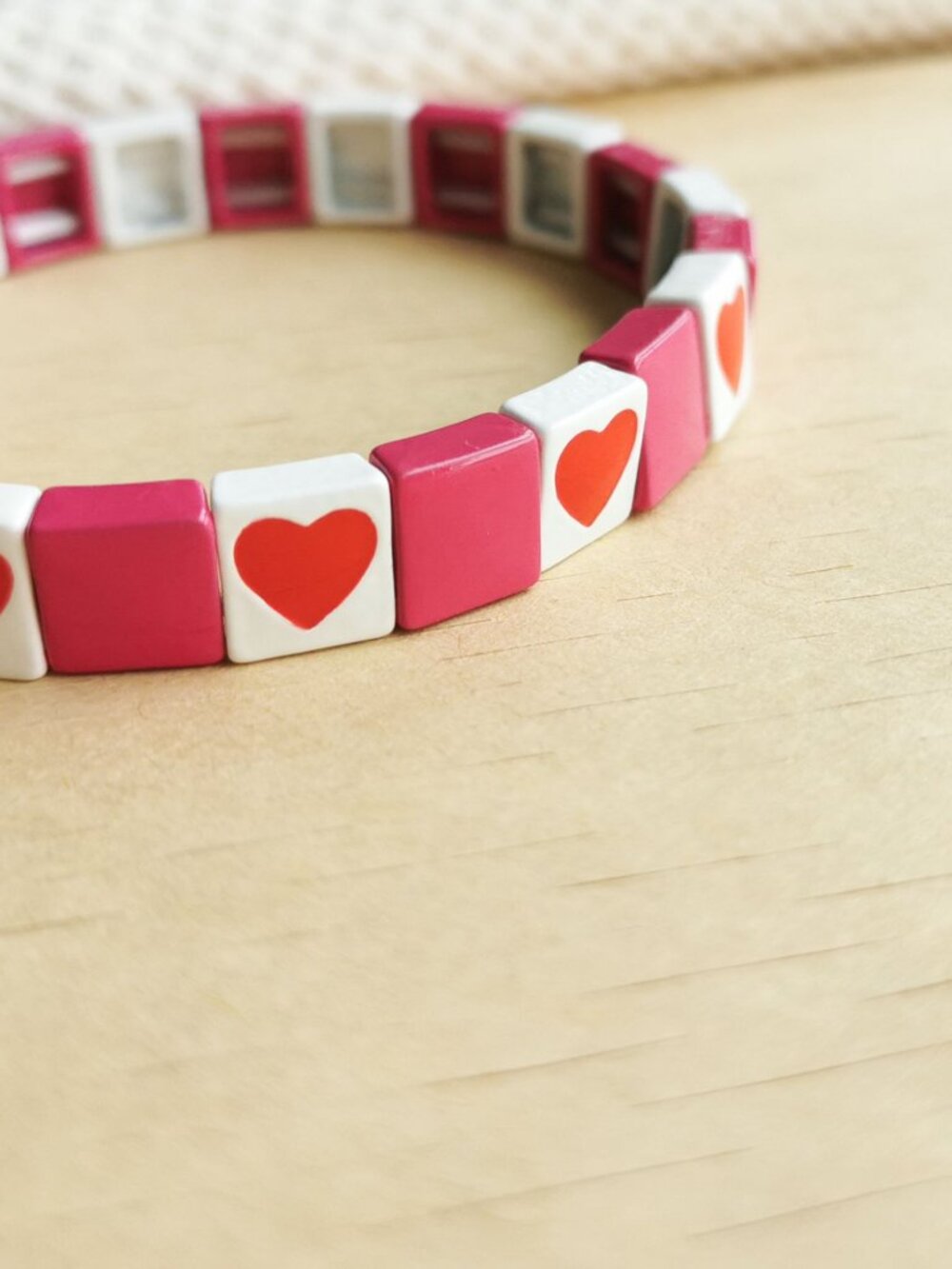 Roxanne Assoulin Enameled Stretch Bracelet Pink - Picture 3 of 3
